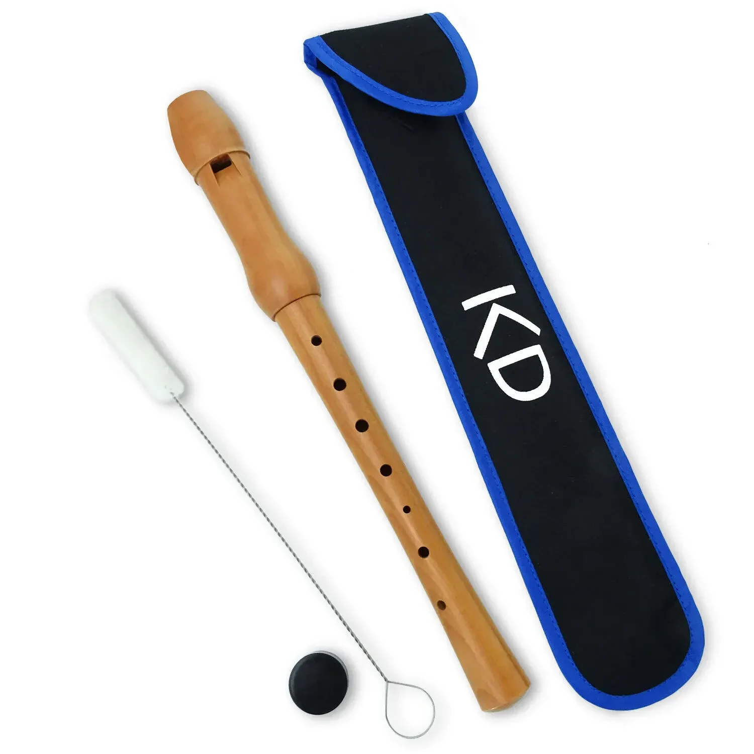 Блокфлейта keepdrum сопрано, немецкая аппликатура, с аксессуарами и чехлом