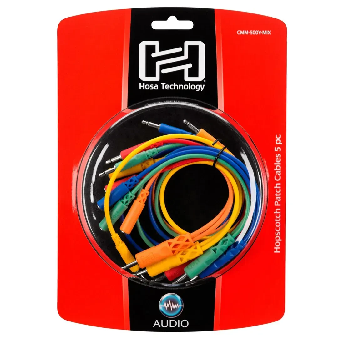 Коммутационный кабель Hosa Technology CMM-500Y Multi Color (5 штук)