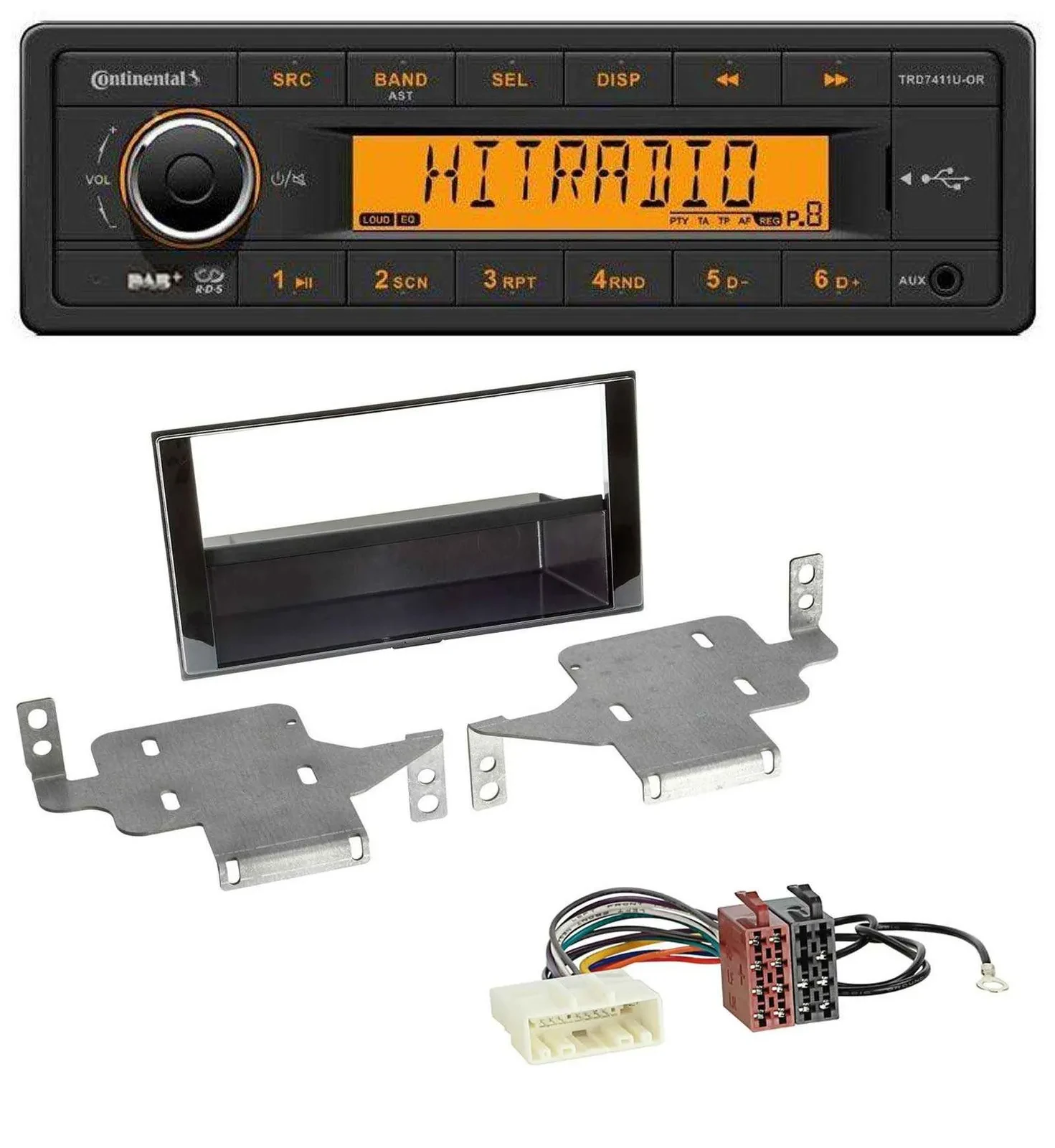 Автомагнитола для Nissan Juke Continental 1DIN DAB, MP3, AUX, USB