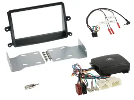 Radioset Lenkradadapter Doppel DIN Autoradio für Mitsubishi L200 08-15 Kit
