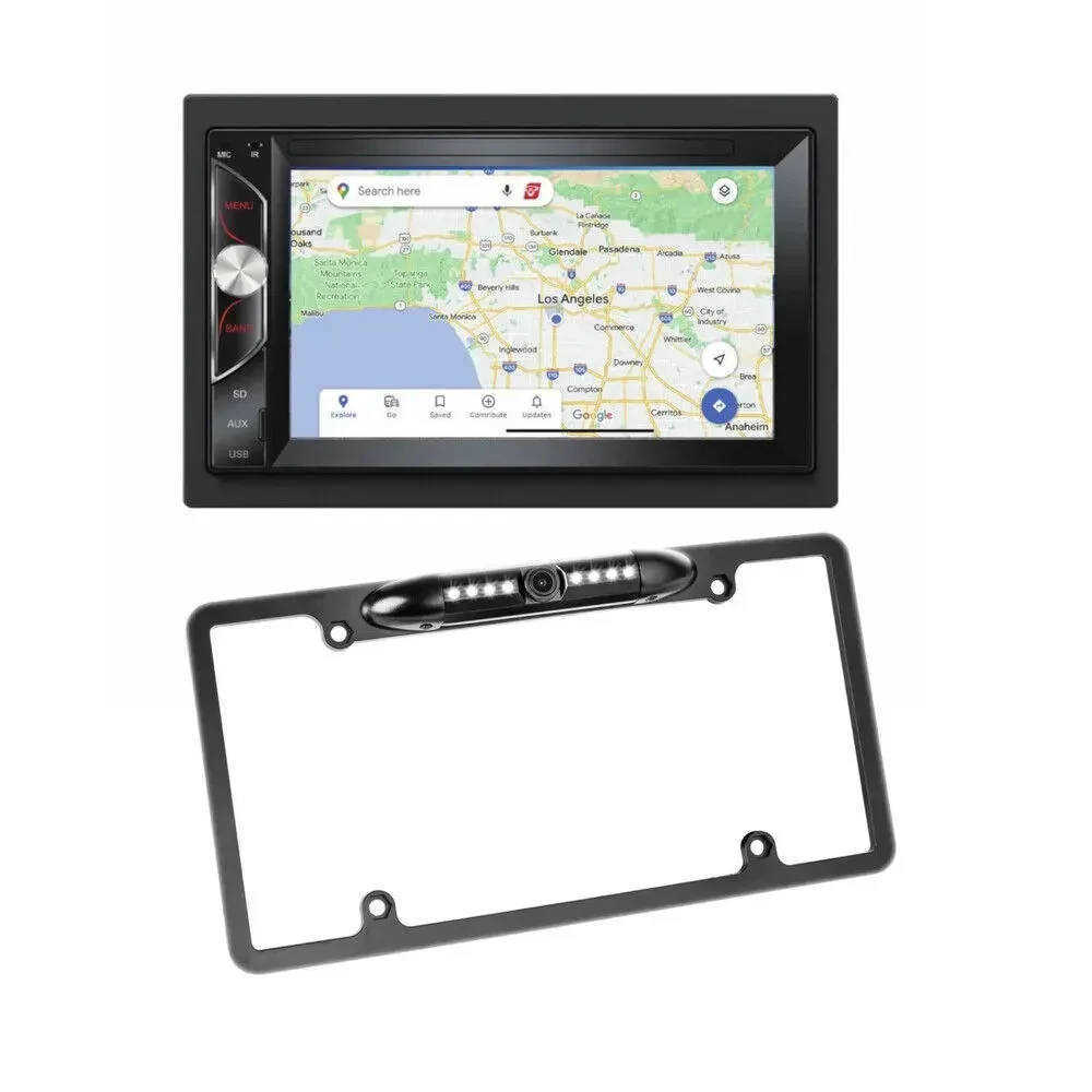 Автомагнитола Cerwin-Vega CV62BM 6.2" Double-DIN (с камерой заднего вида на номерную рамку)