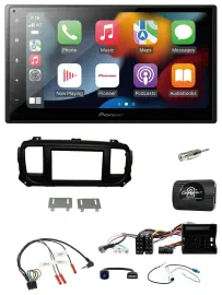 Pioneer DAB Bluetooth 2DIN USB Lenkrad Autoradio für Citroen Jumpy Erstausst. DI