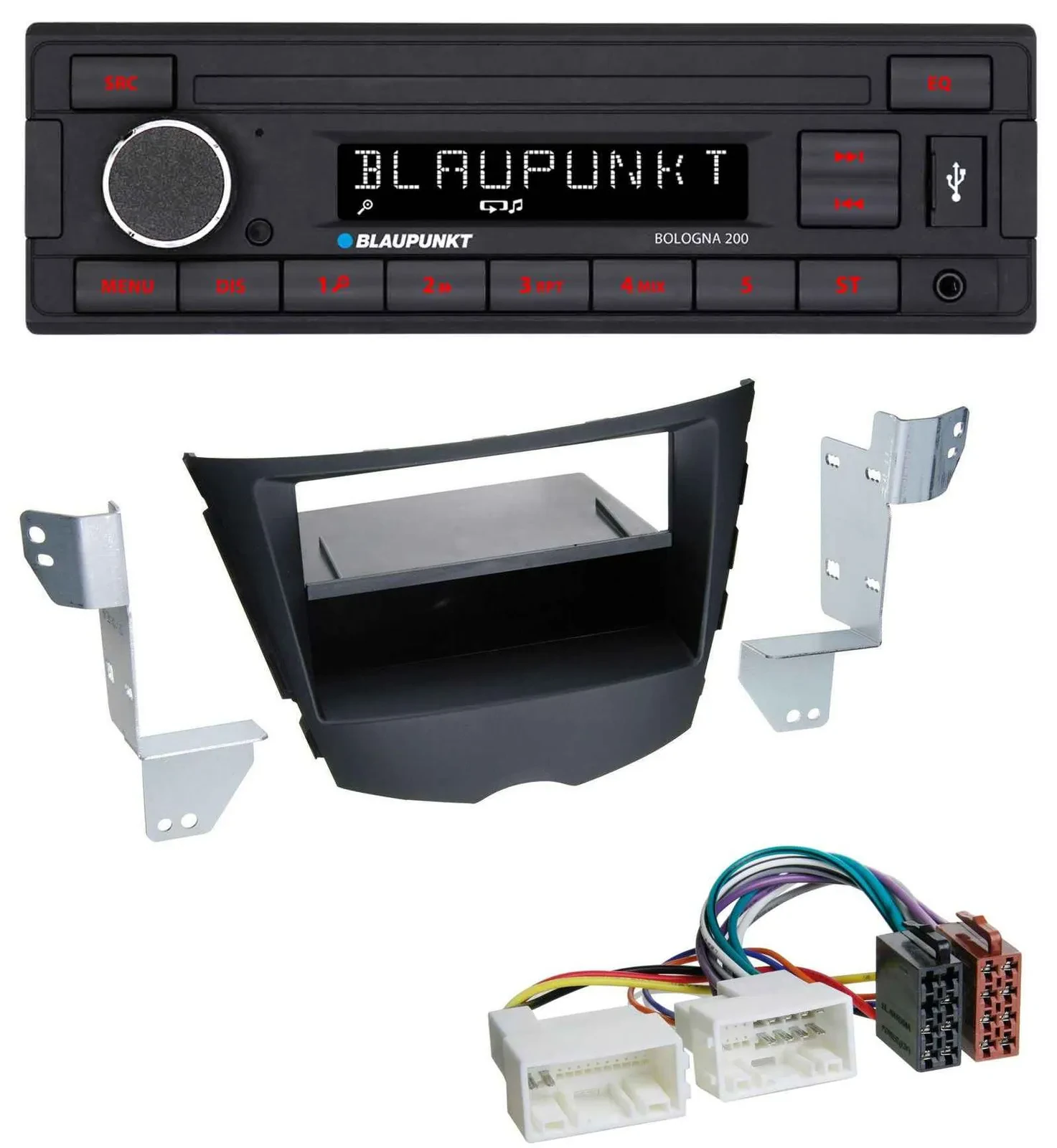 Blaupunkt MP3 AUX USB 1DIN Autoradio für Hyundai Veloster (ab 2011)