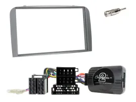 Radioeinbauset CAN-Bus Doppel DIN Autoradio für Alfa Romeo 147 GT 2007-2010 silb