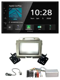 Kenwood Bluetooth Lenkrad DAB USB 2DIN Autoradio für Kia Sportage 3 2010-2015 si