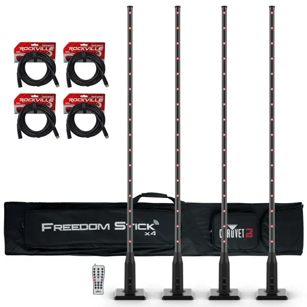 Светодиодный прибор Chauvet DJ Freedom Stick X4 с аксессуарами (4 штуки)