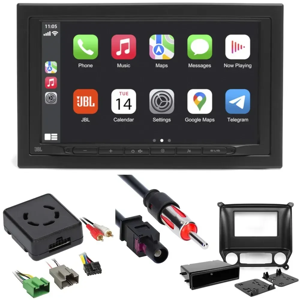 Автомагнитола для Chevrolet Silverado 2014–2018 JBL Double DIN, беспроводная