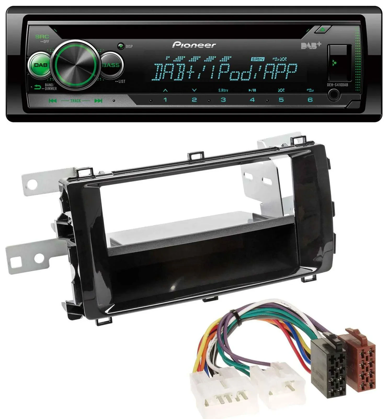Автомагнитола для Toyota Auris Pioneer USB MP3 DAB AUX CD черный