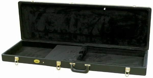 MBT Hardshell Universal Electric Bass Guitar Case - Black Tolex Covering