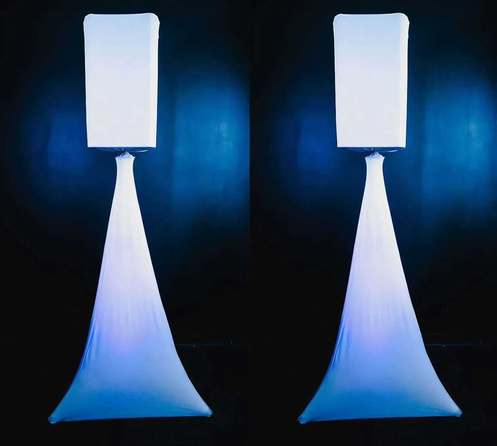 Стойки для акустических систем для PA/DJ Rockville RVSS2 White+(2) RSC108W+(2) RSC7W 10" белые (набор, пара) с чехлами и скримами