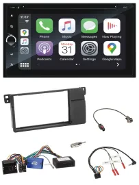 Blaupunkt DAB Lenkrad TMC Bluetooth USB 2DIN Navigation für BMW 3er E46 2002-200