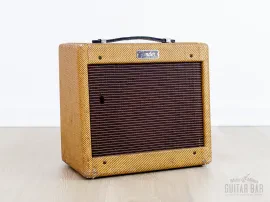 1960 Fender Champ 5F1 Tweed Vintage Tube Amp Class A 1x8 w/ Oxford 8EV, Serviced
