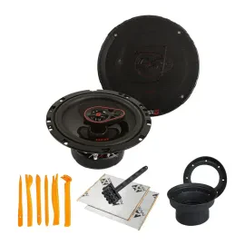 Cerwin Vega H7653 120W RMS 6.5" 3-Way Car Speakers + Accessories