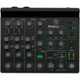 Mackie MobileMix 8-Channel USB-Powerable Mixer A/V Production/Sound/Streaming