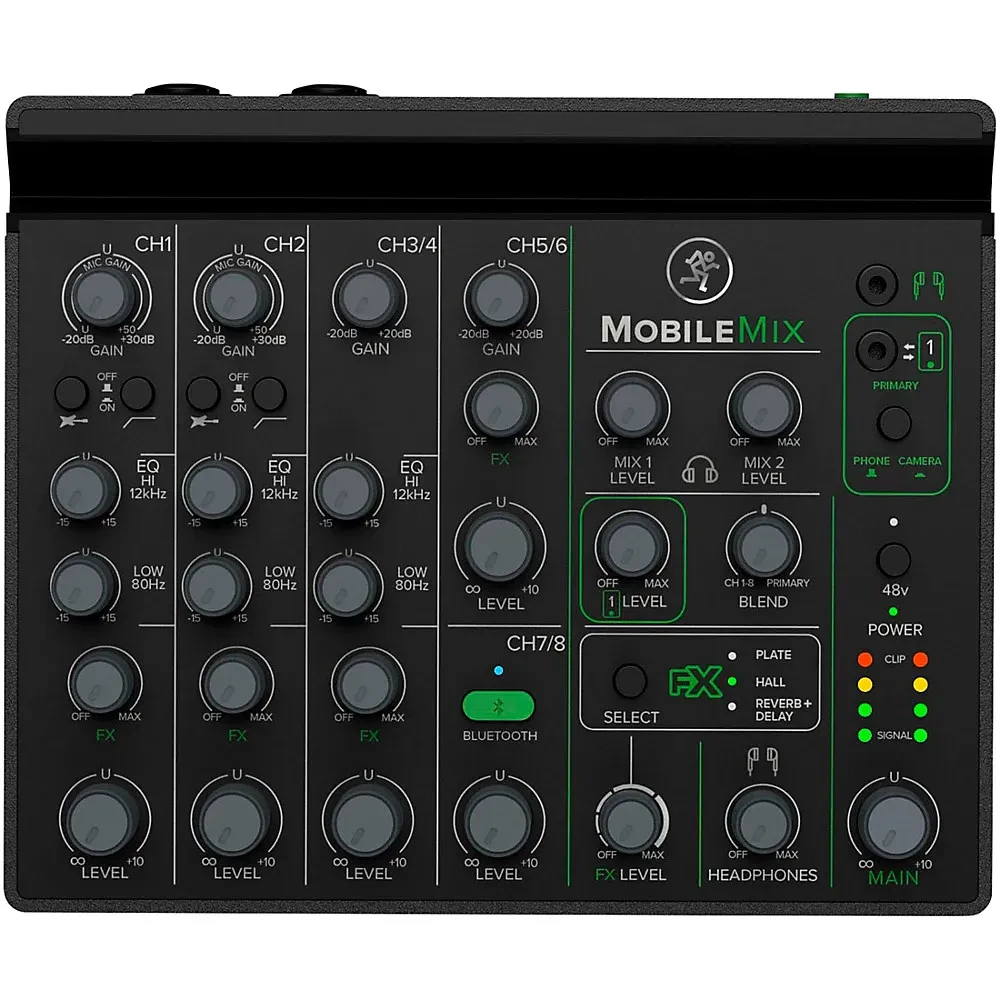 Mackie MobileMix 8-Channel USB-Powerable Mixer A/V Production/Sound/Streaming