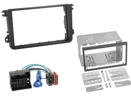 Radioeinbauset Doppel DIN Autoradio für VW T6 2015-2019 schwarz
