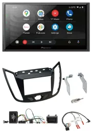 Автомагнитола Pioneer 2DIN, DAB, Bluetooth, USB, поддержка кнопок на руле, для Ford Kuga DM2 (с 2013)
