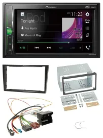 Pioneer 2DIN MP3 DAB USB Bluetooth Autoradio für Opel Astra H Corsa D Zafira B K