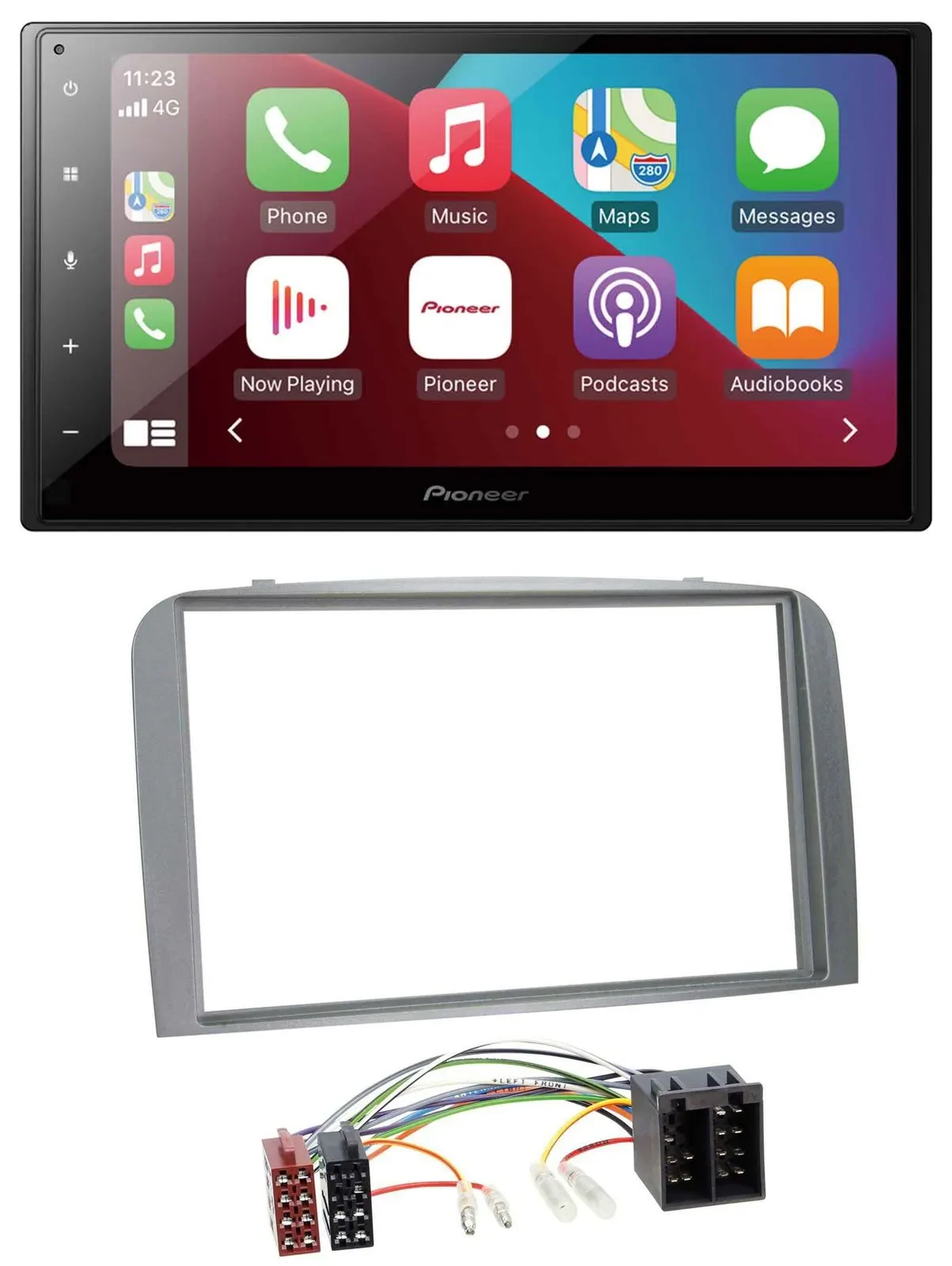 Pioneer USB MP3 DAB 2DIN Bluetooth Autoradio für Alfa Romeo 147 GT 00-10 silber