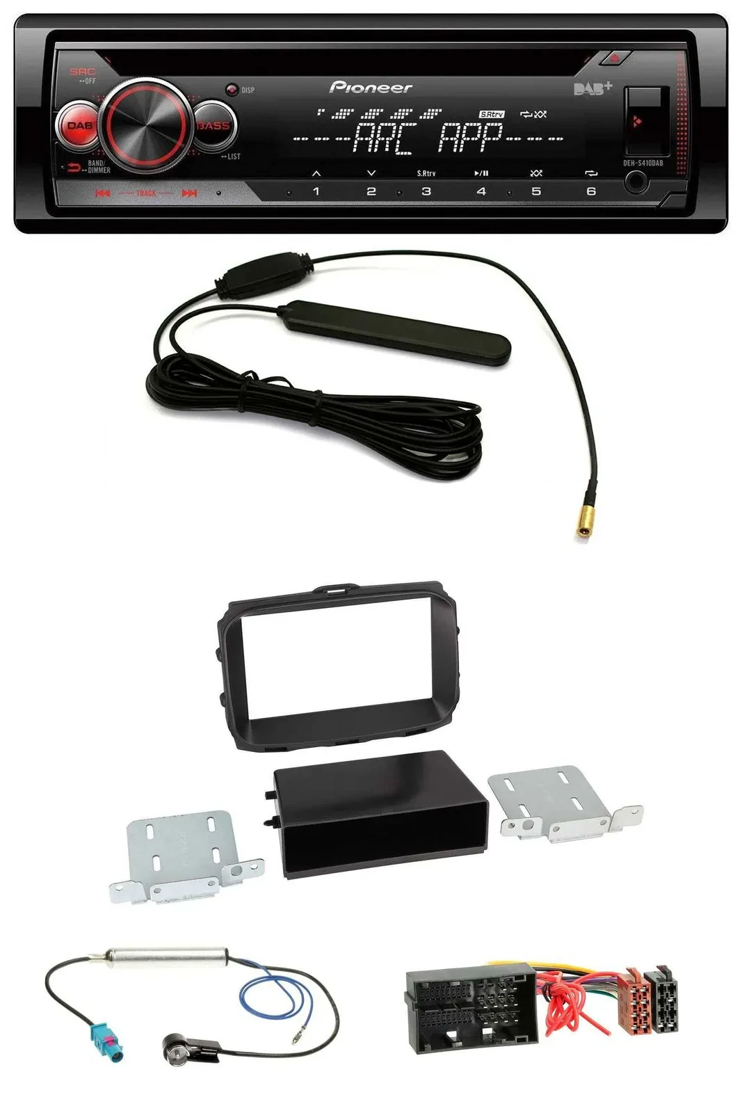 Pioneer CD USB AUX DAB MP3 Autoradio für Alfa Romeo Giulietta 940 Facelift ab 13