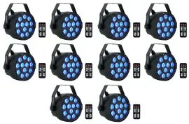 Светодиодный прибор Rockville RockPAR TRI LED RGB Compact Black (10 штук)