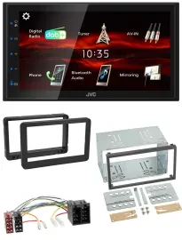 JVC USB Bluetooth MP3 DAB 2DIN Autoradio für Alfa Romeo 159 Spider Brera ab 05 N