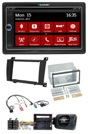 Blaupunkt TMC USB Lenkrad Bluetooth DAB 2DIN Navigation für Mercedes SLK 08-11 R