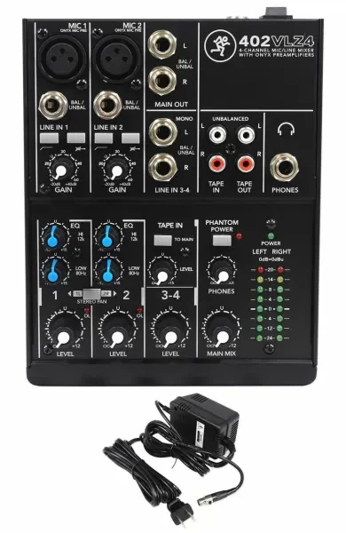 Mackie 402VLZ4 4-channel Soundboard Mixing Console Mixer For Church/School