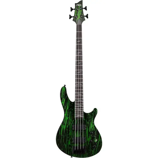 Бас-гитара Schecter C-4 Silver Mountain Toxic Venom