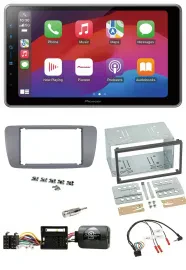 Автомагнитола Pioneer 2-DIN, USB, DAB, Bluetooth, для Seat Ibiza (с 2008), поддержка управления с руля