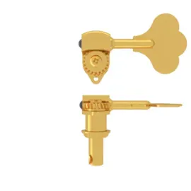 Hipshot 20670G Clover Key Licensed Ultralite Bass Tuning Key 3/8", Gold