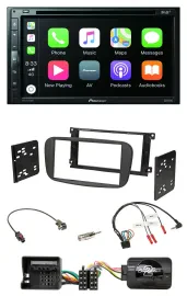 Pioneer DVD 2DIN Lenkrad DAB Bluetooth USB Autoradio für Ford S-Max Mondeo 2007-
