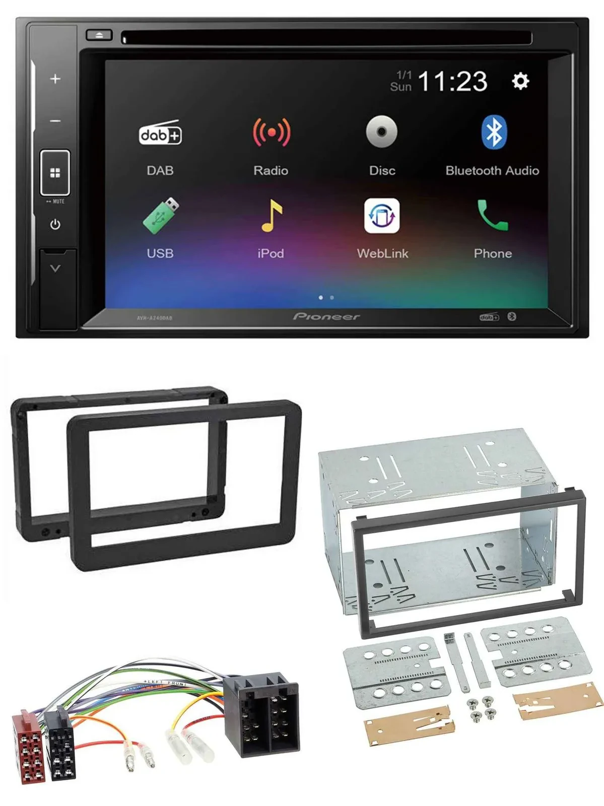 Pioneer Bluetooth MP3 USB 2DIN DAB DVD Autoradio für Alfa Romeo 159 Spider Brera