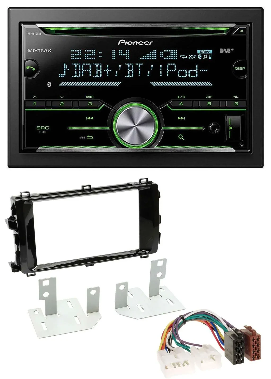 Автомагнитола для Toyota Auris (с 2013) Pioneer 2DIN, Bluetooth, DAB, USB, CD, MP3