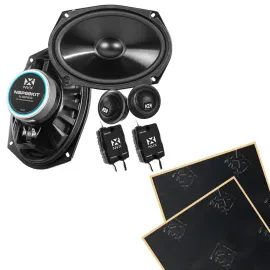 NVX NSP69KIT 320W RMS 6x9" N-Series 2-Way Component Speakers with Sound Damping
