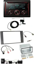 Pioneer 2DIN Lenkrad DAB USB CD Bluetooth Autoradio für Ford Kuga 08-12 anthrazi
