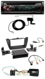 Автомагнитола Pioneer DAB CD USB Bluetooth для Hyundai ix35 (2010–2013), черная