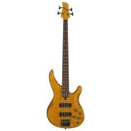 Yamaha TRBX600 Series TRBX604FM Bass Guitar Matte Amber
