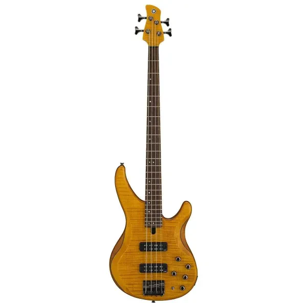 Yamaha TRBX600 Series TRBX604FM Bass Guitar Matte Amber