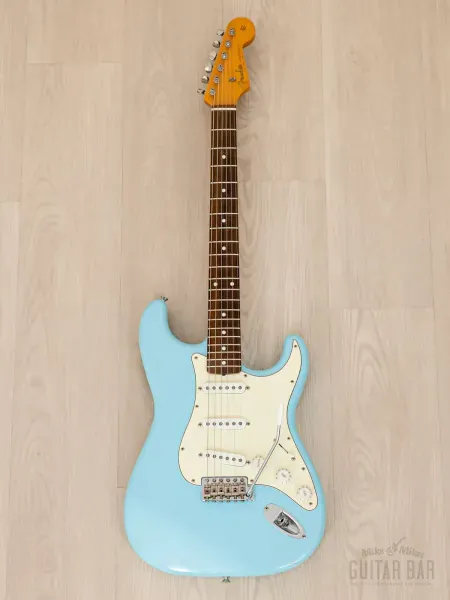 Электрогитара Fender Stratocaster 1962 Vintage Reissue ST62 SSS Sonic Blue w/gigbag Japan 2010