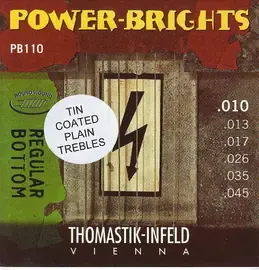 Струны для электрогитары Thomastik Power Brights PB110T 10-45