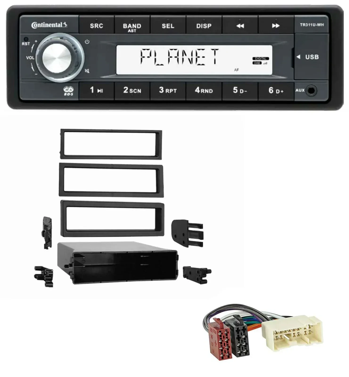 Автомагнитола для Nissan Xterra (2000–2004) Continental 1 DIN, USB, MP3, AUX