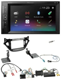 Pioneer DAB Lenkrad 2DIN Bluetooth USB Autoradio für Opel Adam Corsa E 2017-2019