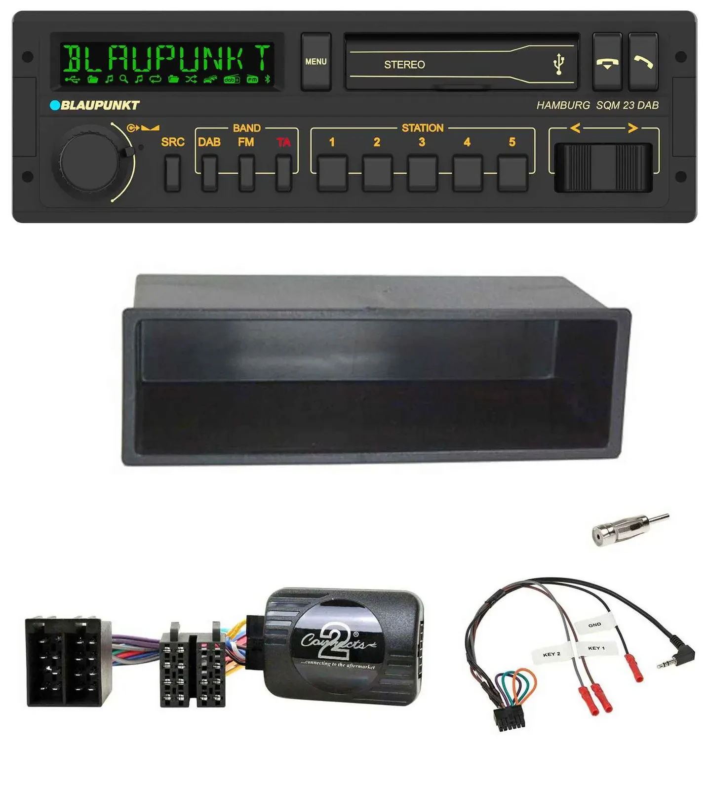 Blaupunkt USB DAB Bluetooth Lenkrad Autoradio für Citroen C2 C3 Berlingo 02-06