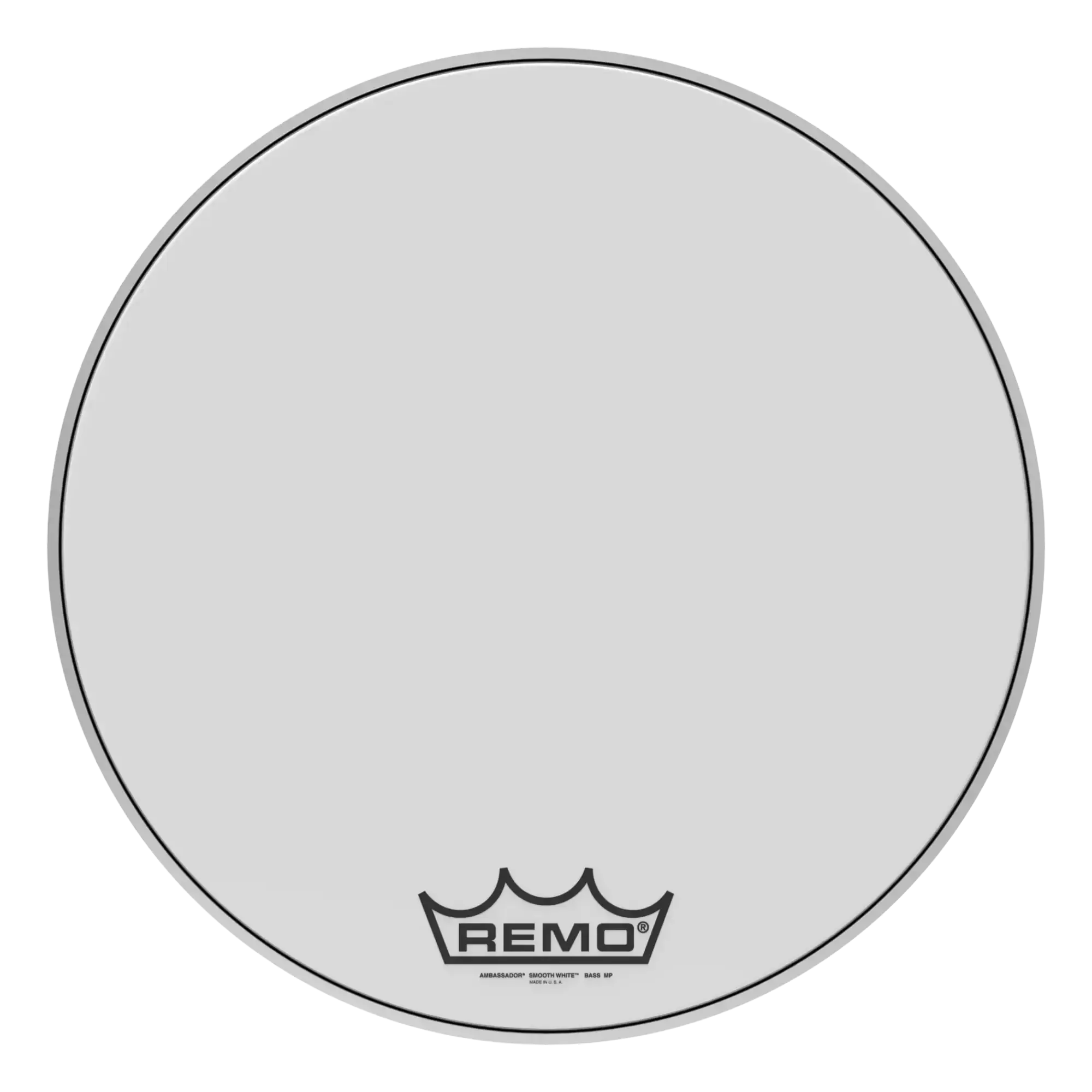 Пластик для барабана Remo 22" Ambassador Smooth White Crimplock