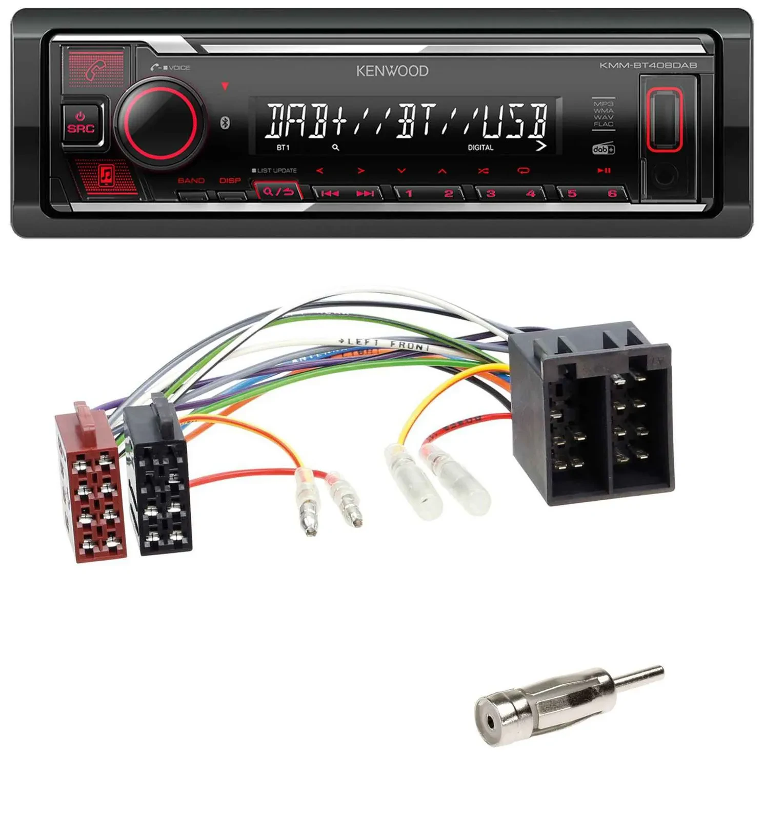 Kenwood MP3 Bluetooth USB DAB Autoradio für Opel Astra F 1991-98 Corsa A+B 1990-
