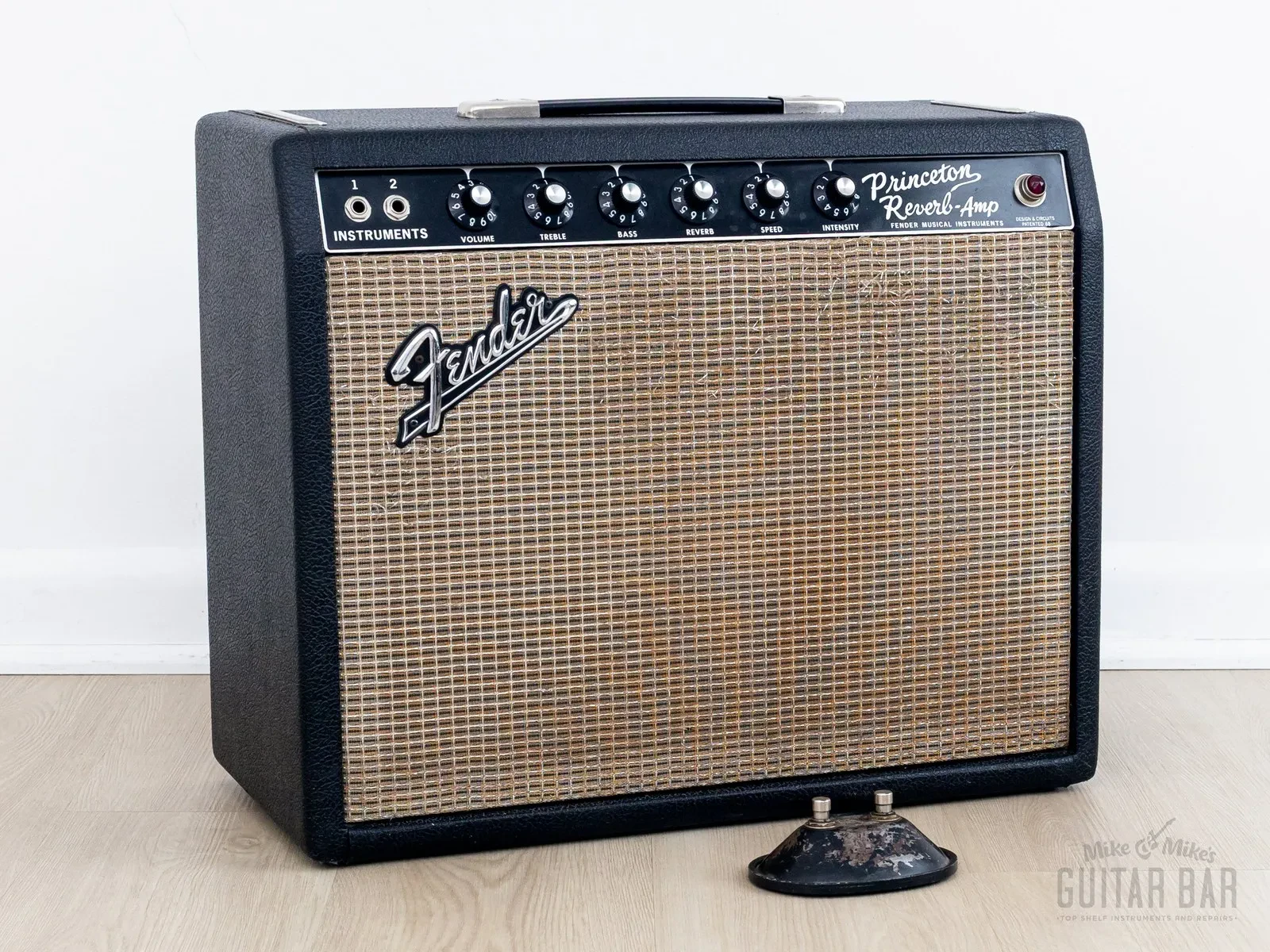 1965 Fender Princeton Reverb Black Panel Tube Amp 1x10 w/ Oxford 10J4, Ftsw