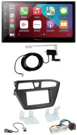 Pioneer USB Bluetooth DAB MP3 2DIN Autoradio für Hyundai i20 (2014-2020)