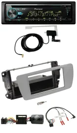 Автомагнитола Pioneer CD/MP3 USB DAB для Seat Ibiza, с управлением с руля, серый