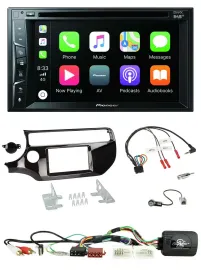 Pioneer Lenkrad USB DVD Bluetooth DAB 2DIN Autoradio für Kia Rio UB ab 2015 pian